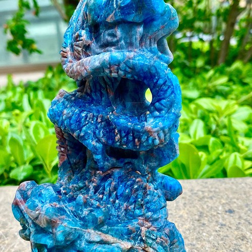 3.19LB Handmade Sculpture | Angel Blue Crystal | Love Energy Stone - 第 13/17 張圖片