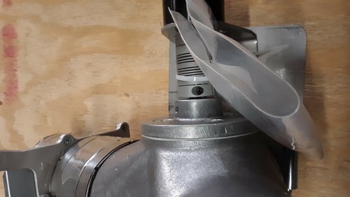 Válvula de gravedad de aluminio desviador de caño KICE 4" 55A4 con actuador SMC conectado - Imagen 6 de 8