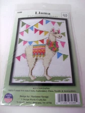 Design Works LLAMA  Counted Cross Stitch Kit 5" x 7"