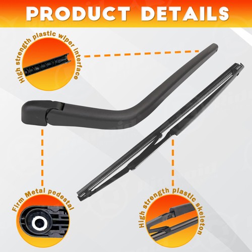 Rear Window Windshield Wiper Arm & Blade Set For 2004 2005 2006 Toyota Scion XB - Picture 6 of 14