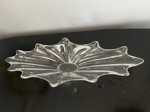 Large Vintage French Art de Vannes Glass Crystal Centre Piece (24”) - Picture 3 of 10