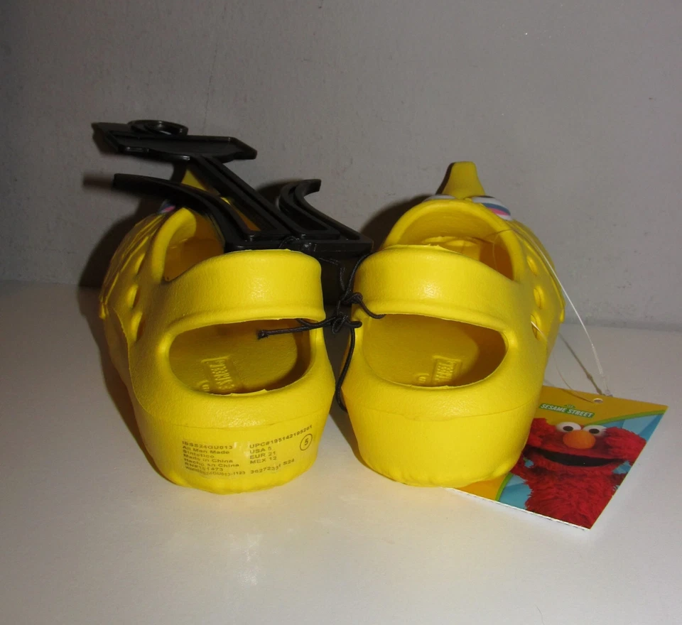 Tamancos infantis fofos Sesame Street Big Bird (tamanho 3) NOVO EM FOLHA COM ETIQUETAS - Imagem 3 de 4