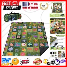 Extra Large Waterproof Picnic Blanket 60" x 80" - Perfect for Outdoor Gatherings