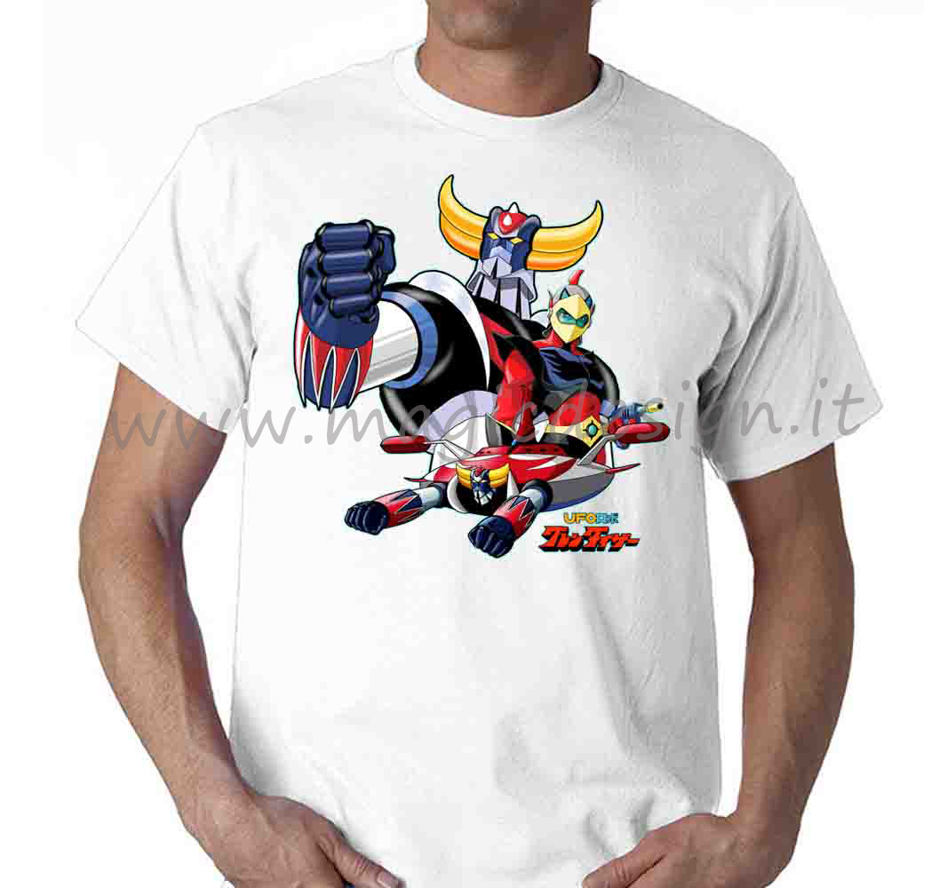 Maglietta Goldrake Anni 80 - T-shirt Uomo Bambino Cartoni Animati - Foto 2