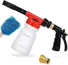 Ohuhu Car Wash Foam Gun for Garden Hose, Soap Sprayer with 3/8" Red