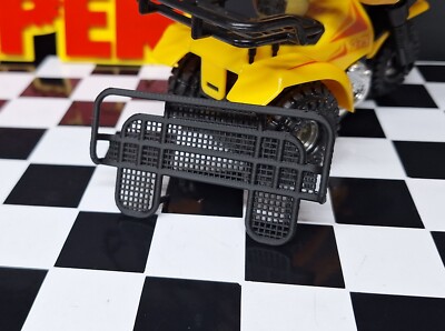 3D Printed - Black ATV Rear 3 Wheeler Rack for Schaper Stomper
