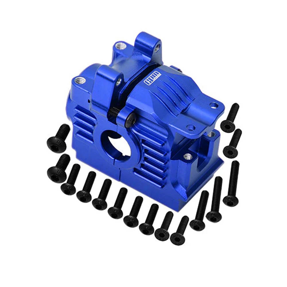 NEW GPM Alum 7075 Alloy Rear Differential Housing Blue : 4x4 Rustler/Slash/Stamp