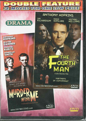 Murder Within Me/The Fourth Man [DVD Double Feature, Anthony Hopkins] Brand New