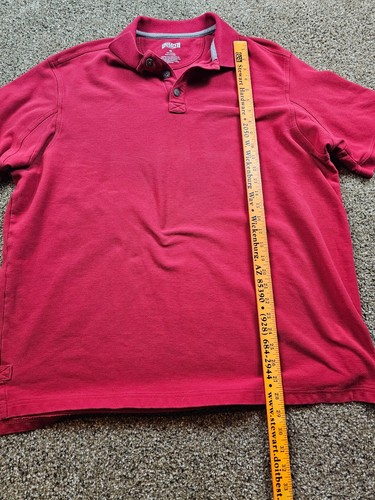 Duluth Trading Co Polo Shirt Adult XL Red Short Sleeve Collar - Picture 4 of 5