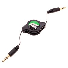 Retractable Aux Cable 3.5mm Adapter Car Stereo Aux-in Audio Cord for SmartPhones