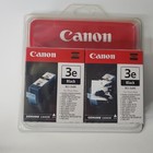 Genuine Canon Bci-3e Black Standard Yield Ink Cartridge 2-Pack New