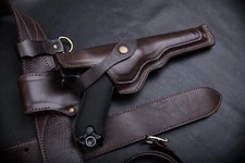 Luger P08 Artillery Custom Made Leather Drop-Leg Holster | Vintage Look  Unique