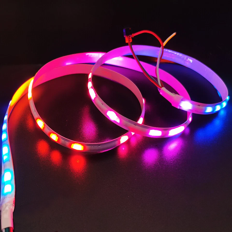 5V COB Full Color Flame Lamp High Density Chip Music Rhythm LED Strip Light Tape - Image 3 of 4