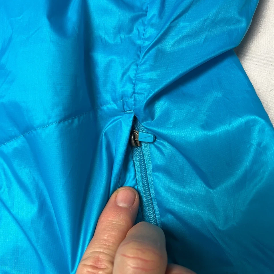 Nike Blue Running Polyfill Gilet Vest Lightweight Full Zip Aero Layer Size Lg - Image 4 of 4