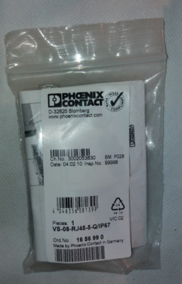 Phoenix-Contact RJ45-Stecker IP67 - CAT5e VS-08-RJ45-5-Q/IP67 NEU & OVP