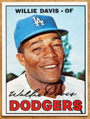 1967 Topps Baseball #160  Willie Davis Los Angeles Dodgers(NM-MT)Sharp One Owner