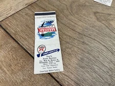 Vintage Matchbook Texaco Marfak Willimantic Connecticut Leo’s