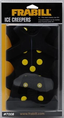 Frabill Ice Creepers Men's XL (Boot size 10+) Model #7008 New Factory Package! - Image 1 of 4