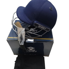 Shrey Cricket Helmets Classic Navy Mild Steel Grille Junior 52-54CM