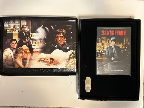 Scarface Box Bundle Anniversary Edition Money Clip DVD Al Pacino Lobby Cards - Picture 6 of 8