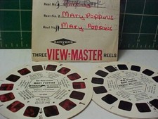 2 Disney Mary Poppins Vintage View-master 3D Reel