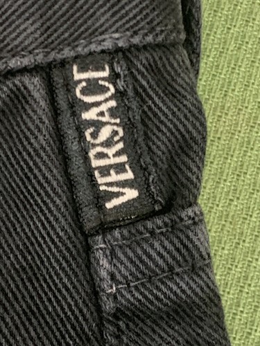 Authentic Versace Jeans Couture Medusa Head High Waist Black Women's Sz 32x29 - Picture 3 of 10