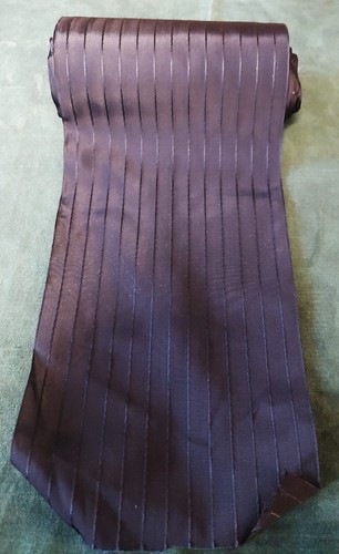 Ruban satin bleu marine à rayures vendu au mètre largeur 14 cm - Imagen 2 de 4
