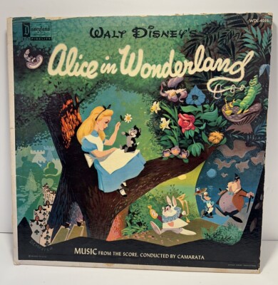 RARE Walt Disney's ALICE IN WONDERLAND Disneyland Record WDL-4015