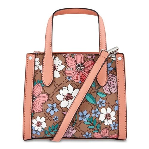 Nine West Candance Beuteltasche Damen Multi Blumen Crossbody Riemen Handtasche JDM446 - Bild 8 von 10