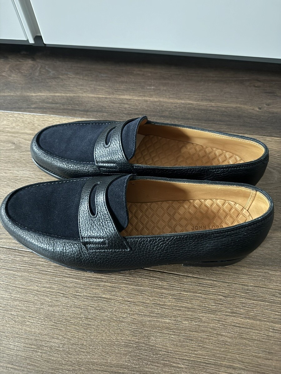 John Lobb Lopez Charcoal Suede John Lobb Lopez Black Leather Navy