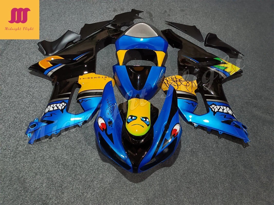 あおページ Amotopart 2003-2004 Kawasaki ZX6R Fairing G-Blue Kit