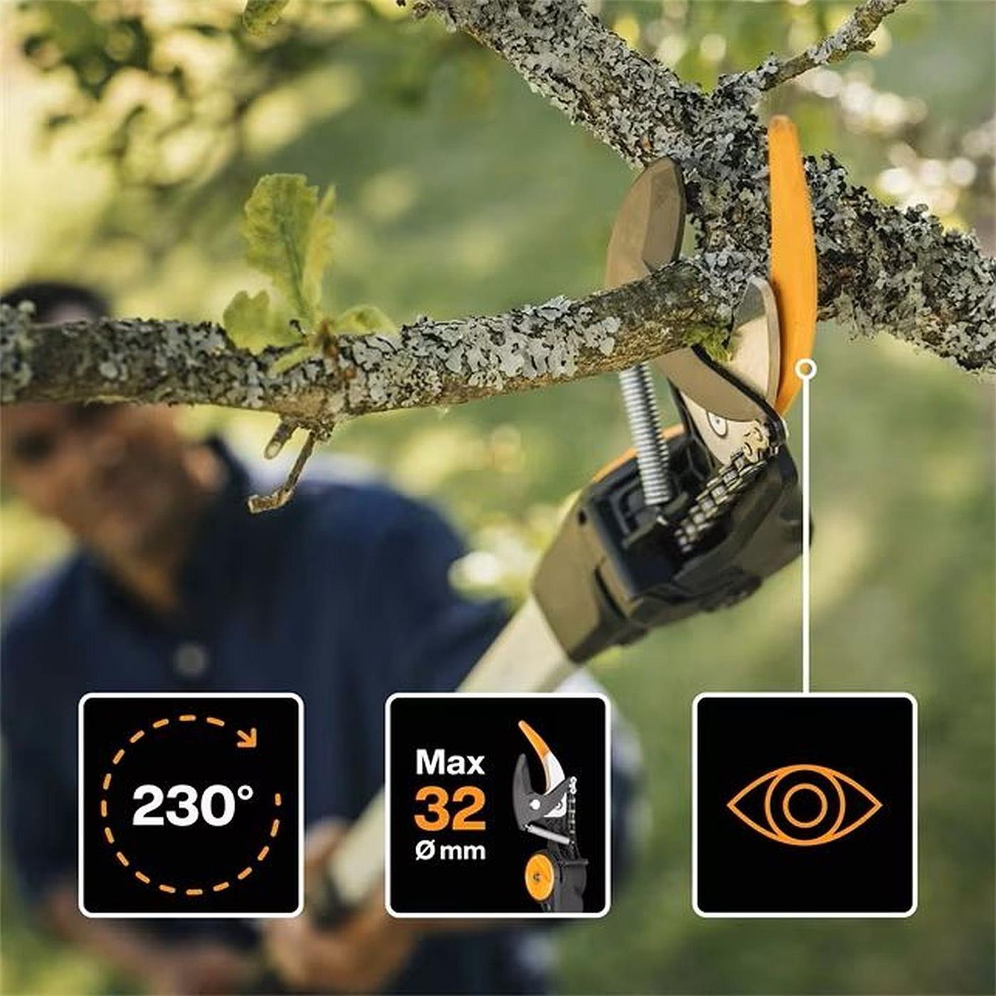 Fiskars TeleskopSchneidgiraffe UPX86 Teleskop Astschere Baumschere bis