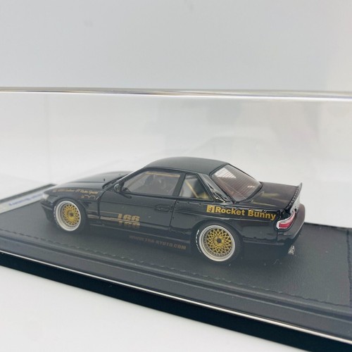 gnitionmodel 1/43 Rocket Bunny S13 V1 Nissan Silvia S13 Black IG1180 - Picture 8 of 12