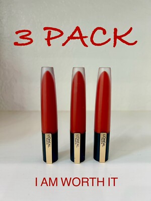 3 PACK L'Oreal Paris  Rouge Signature Matte Lip Stain, I AM WORTH IT 426