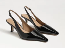 Sam Edelman Bianka Slingback Black Patent Pump Women's sizes 6-11/ NEW!!