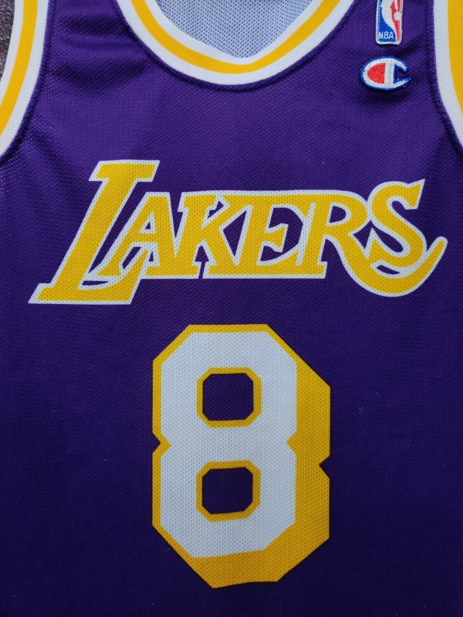 その他 NBA LAKERS BRYANT #8 SWINGMAN JERSEY Vintage Champion Kobe Bryant Jersey #8 Los Angeles Lakers LA