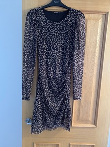 stradivarius leopard print dress