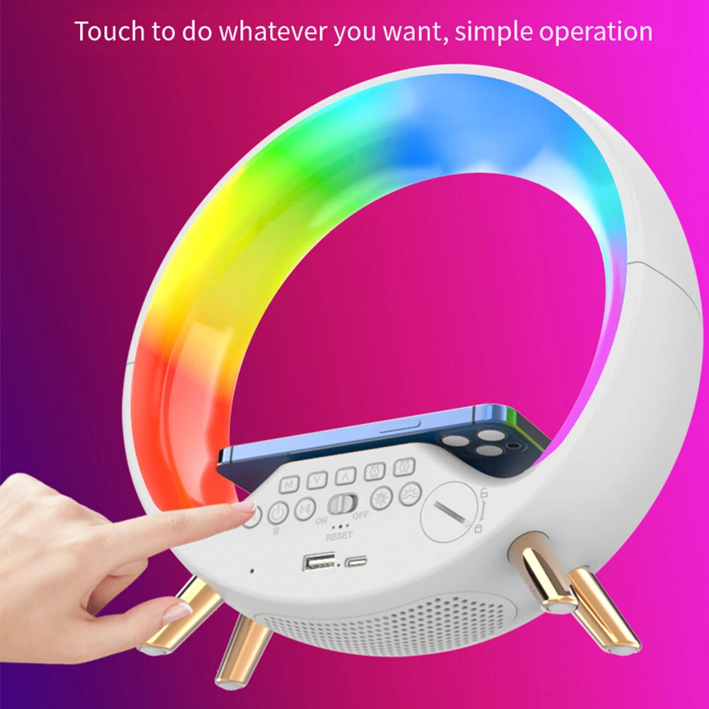 15W Wireless Charging Table Lamps Bluetooth compatible LED Bedside
