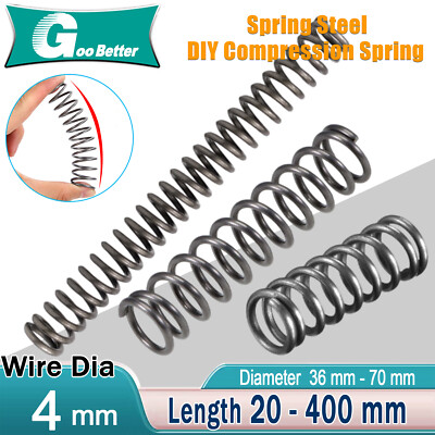 #ad Compression Spring Steel 4mm Wire Dia Small Pressure Springs Coil Spring $40.35