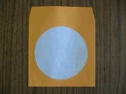 1000 New Orange Paper CD Sleeeve w/Window & Flap JS203, SALES