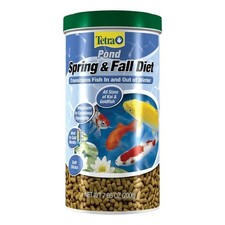 Pond Spring and Fall Fish Food Pellet Diet 7.05 oz for Goldfish and Koi