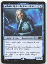 Valeria Richards, Precocious 38 MSC Commander: Marvel Super Heroes Magic MTG NM