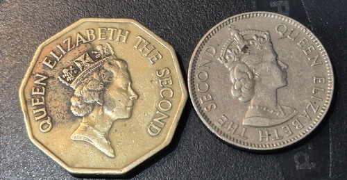 Belize 2-Coin Lot-2000 $1 & 2007 25 Cents Queen Elizabeth II Coins