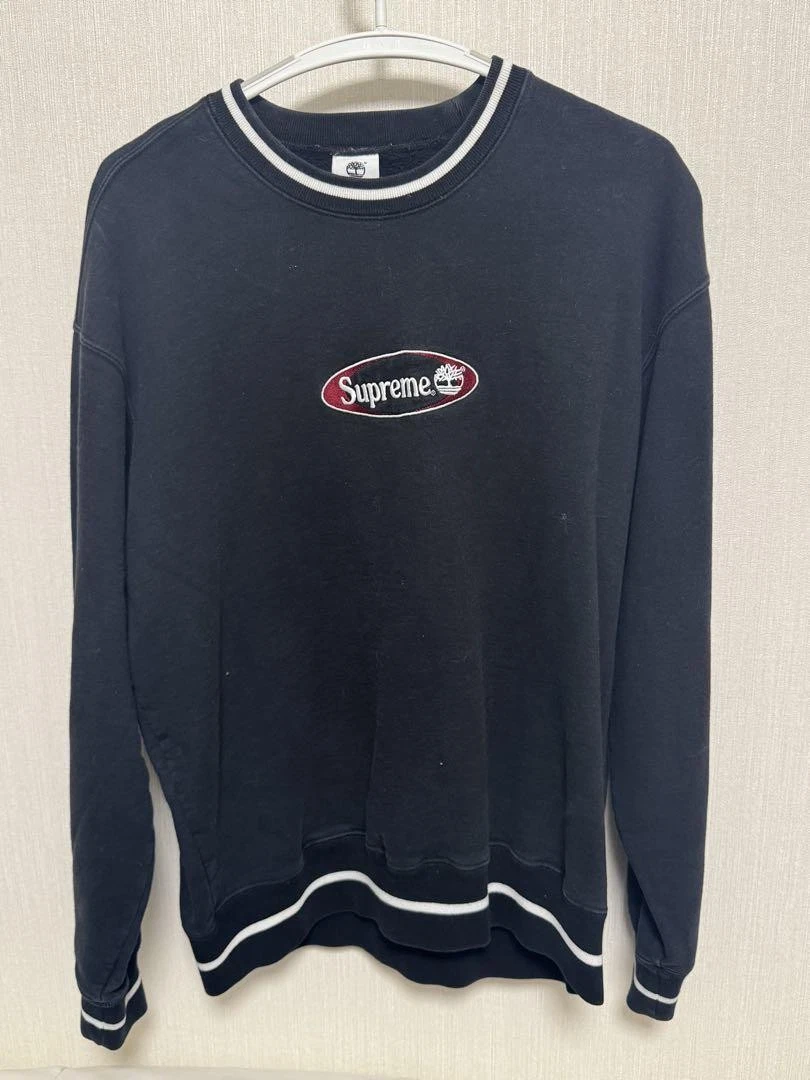Sweat noir Supreme homme M Timberland Collaboration emblématique streetwear rare