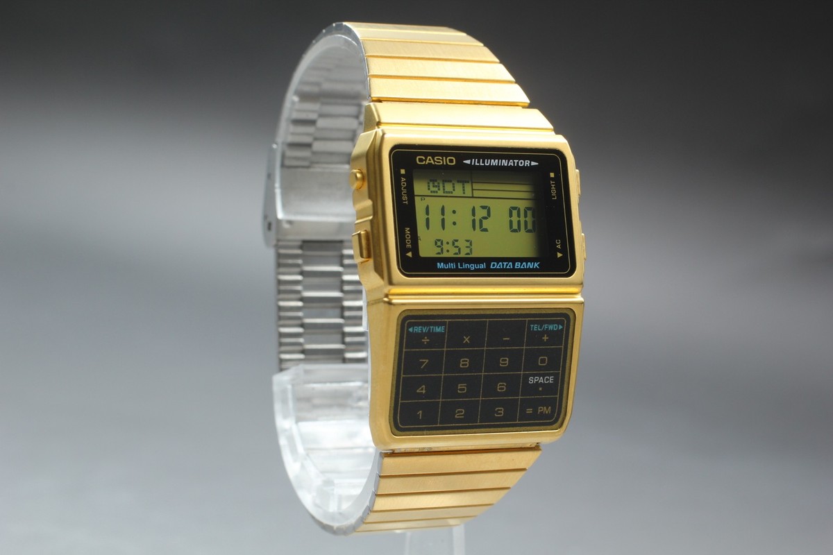 Near MINT] Casio Databank DBC-611G 3238 Digital Unisex Gold
