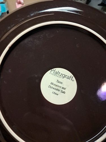 Set Of 6 - Pfaltzgraff Heavy Round Taos 11" Dinner Plates Guc Euc Bin 181 - Picture 3 of 12