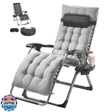 VEVOR Zero Gravity Chair, 26 inch Zero Gravity Recliner Lounge Chair for Indo
