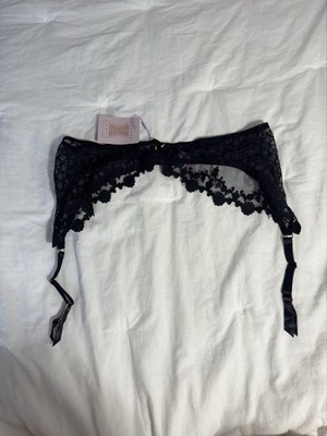 Savage X Fenty by Rihanna Baroque Bondage Garter Belt size 2X 18-20 Caviar Black