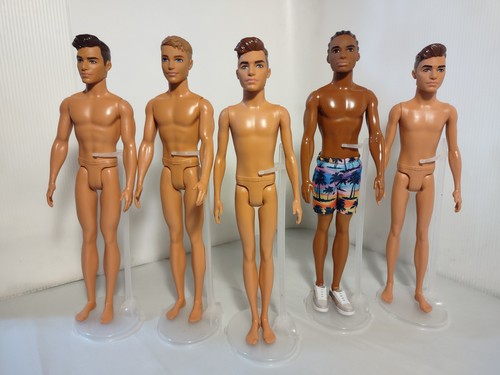 Lot 5pc.Mattel Ken Fashionista Fitness, Thin, Petite, AA, All In Great Shape - Picture 1 of 23