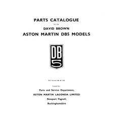 Parts Manual Aston Martin DB5 Models ~ on  a USB